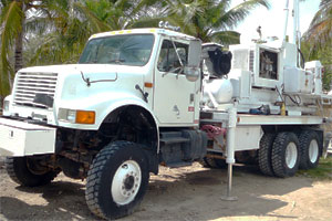 Drilling equipment  in Great Guana cay