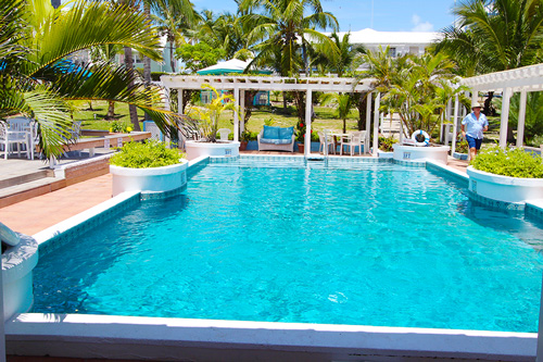 The pool at Hope Town Harbour Lodge