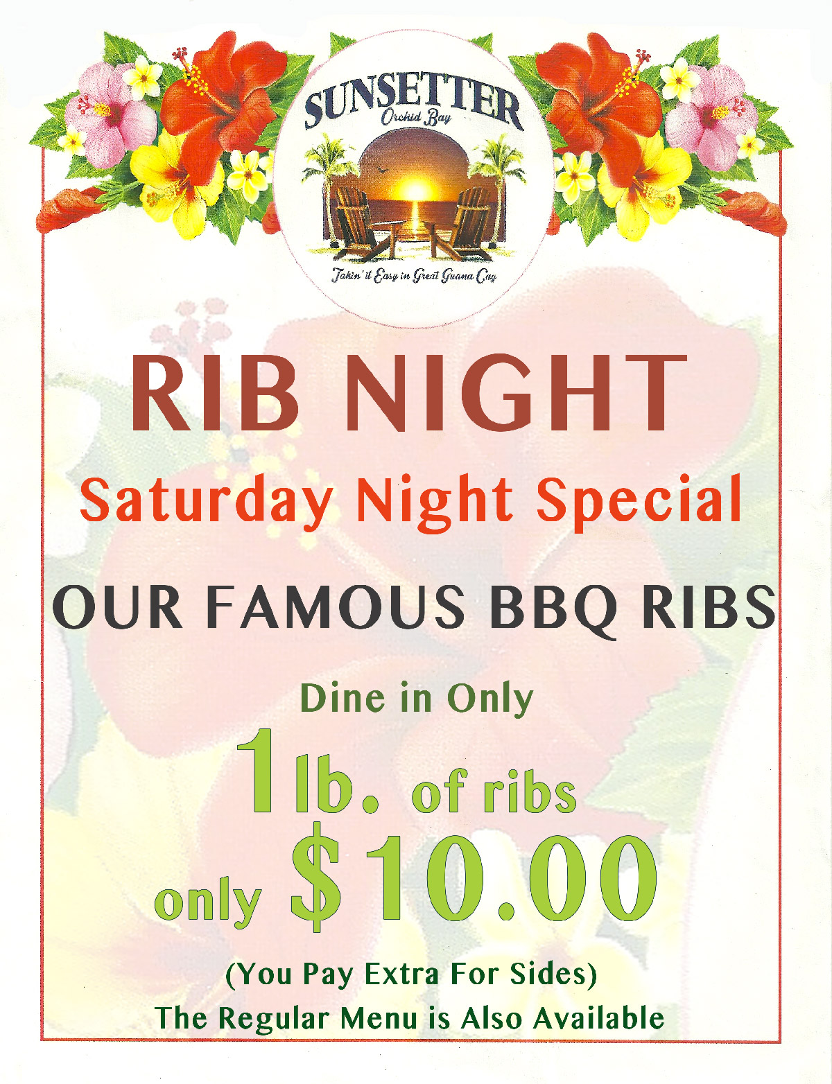 The Rib Night Special