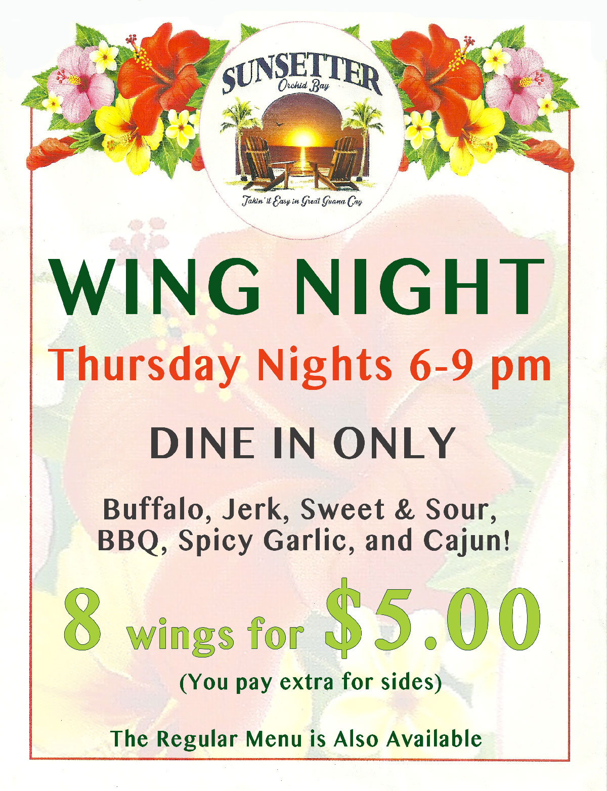 The Wing Night Special