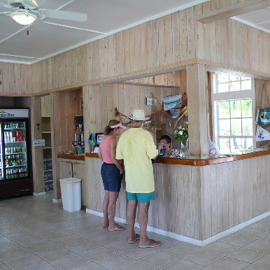 The Reception Area at Orchid Bay