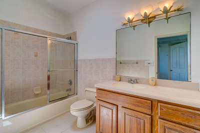 Bahtroom 3 at The Family Beach House on San Salvador 