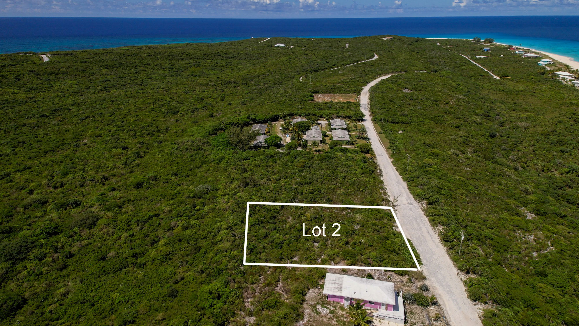 Hilltop lot with stunning ocean views in Sandy Point, San Salvador, The Bahamas