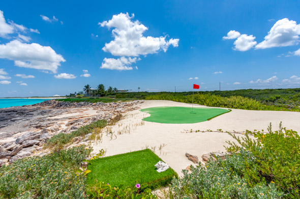 View from the far end of the golf course