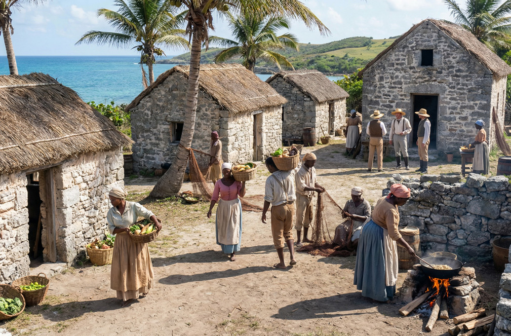 Plantation life on San Salvador Bahamas